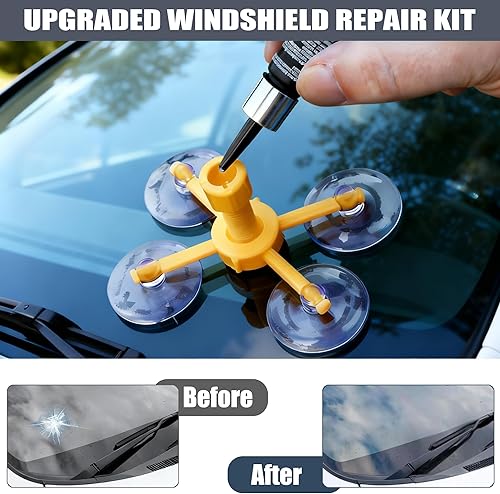 Miniatura 5 de Kit de reparación de chips de parabrisas de automóvil,Kit de reparación de ventana de coche para grietas de parabrisas,Kit de reparación de