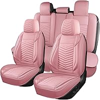 Vista 12 de Fundas de asiento de automóvil, transpirables e impermeables de piel sintética para automóviles, funda de asiento universal con respaldo
