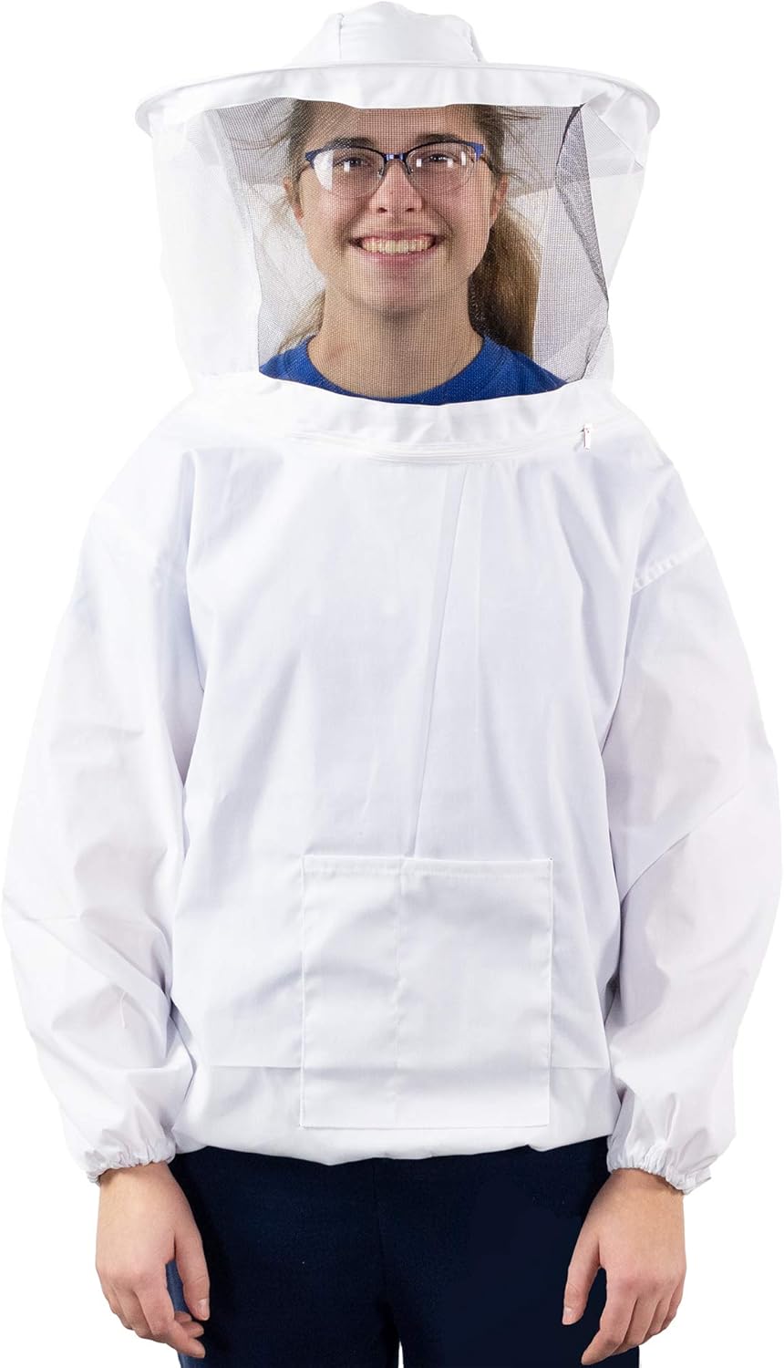 VIVO Professional White Medium Beekeeping Suit, Jacket