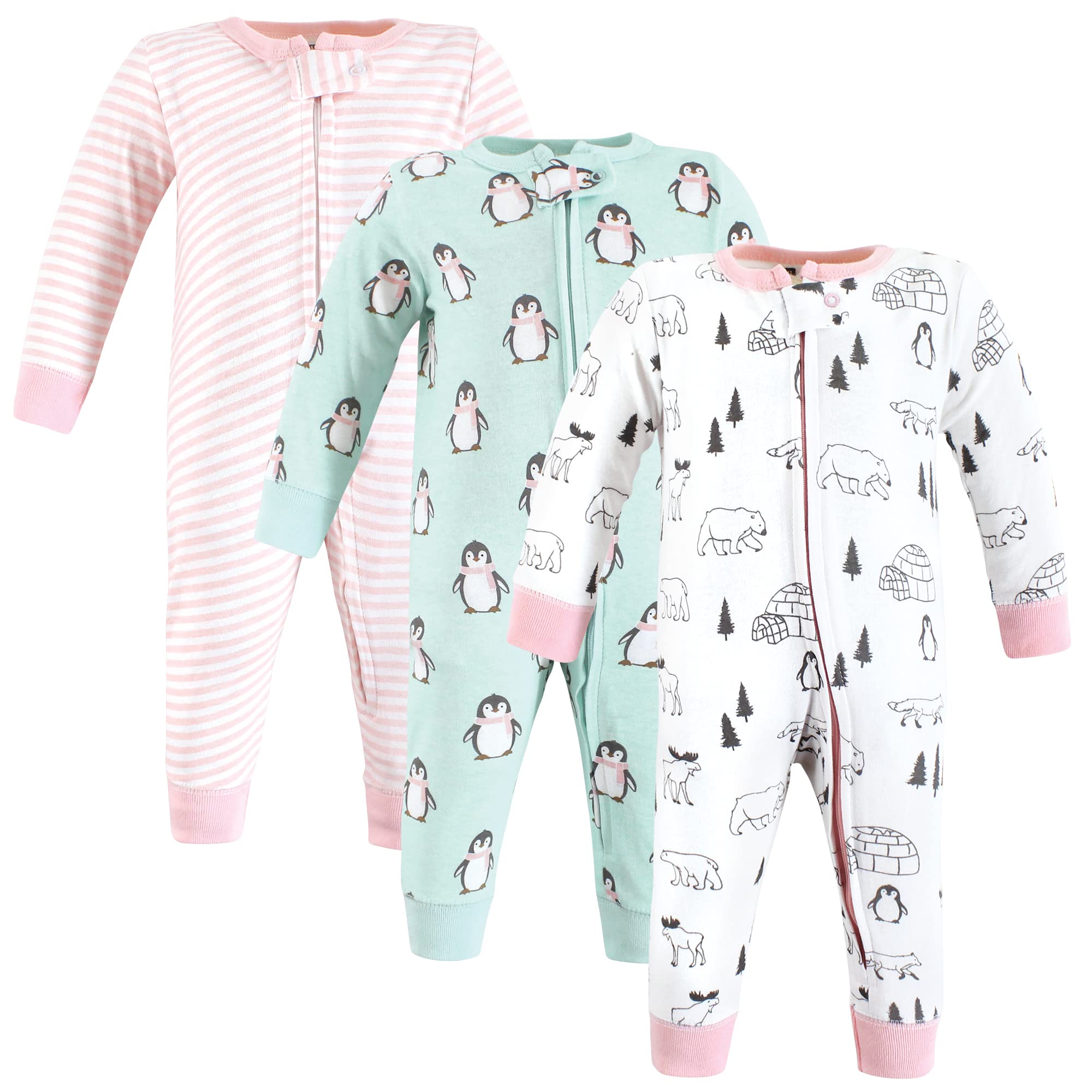 Hudson Baby Unisex Baby Cotton Sleep and Play