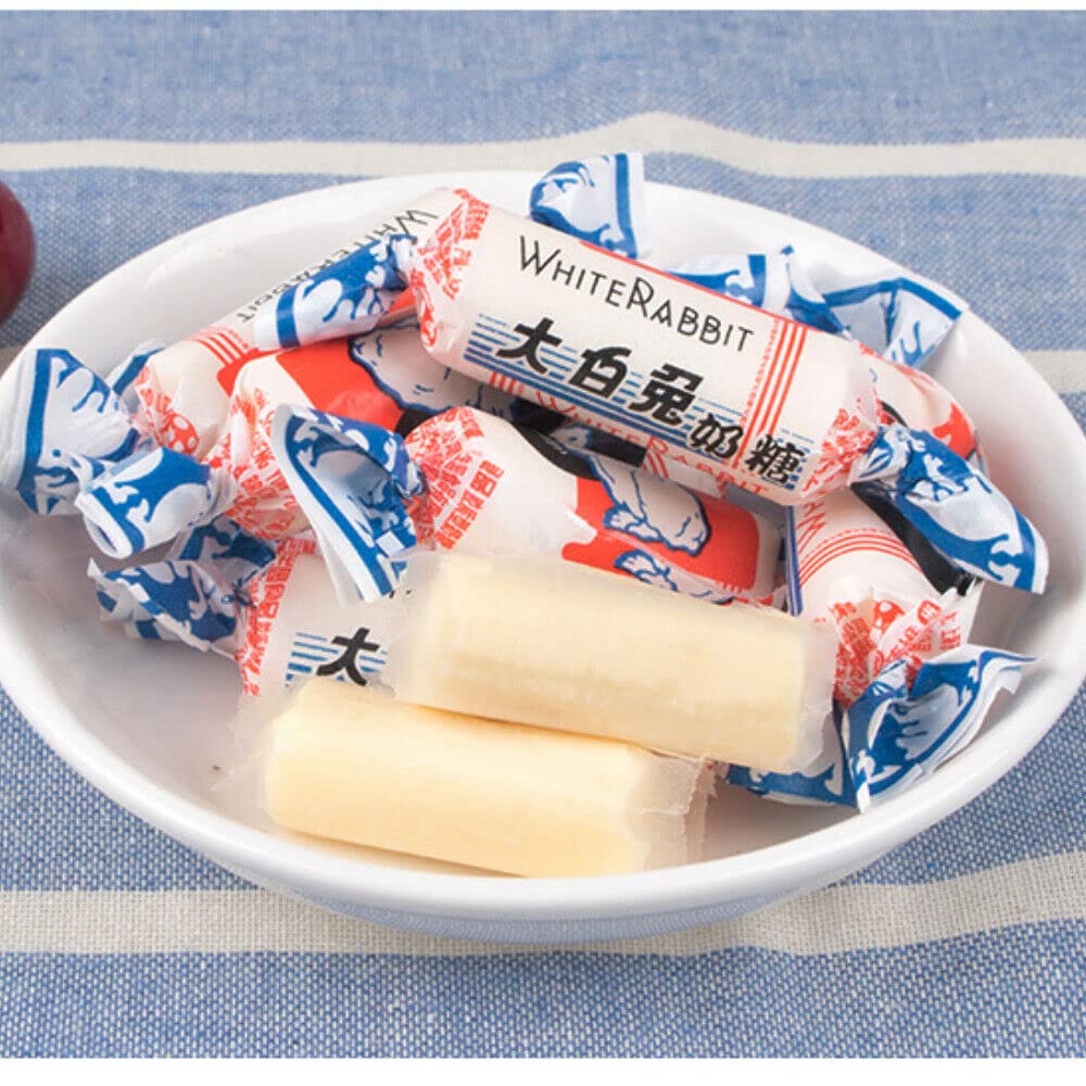 Conejo blanco Lechoso Dulces duros Caramelo Sabor lechoso fuerte Bocadillos casuales chinos (1000g)