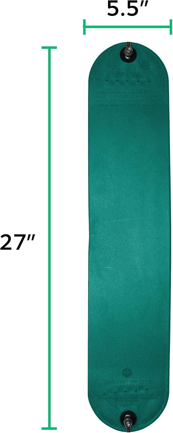 Jungle Gym Kingdom Swings for Swing Set - Heavy Duty Parts, Chain & Seat - Replacement Playground Accessories Kit for Kids Backyard Outdoor Swingset (Green) : Toys & Games