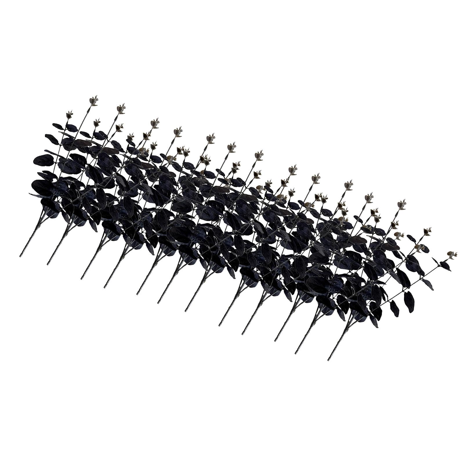 Buxuaaaa 1/10 / 12Pcs Fake Stems 34cm Artificial Branch Halloween Plant Arrangements for Weddding Party, Home Decoration Good Luck Flower Arrangements