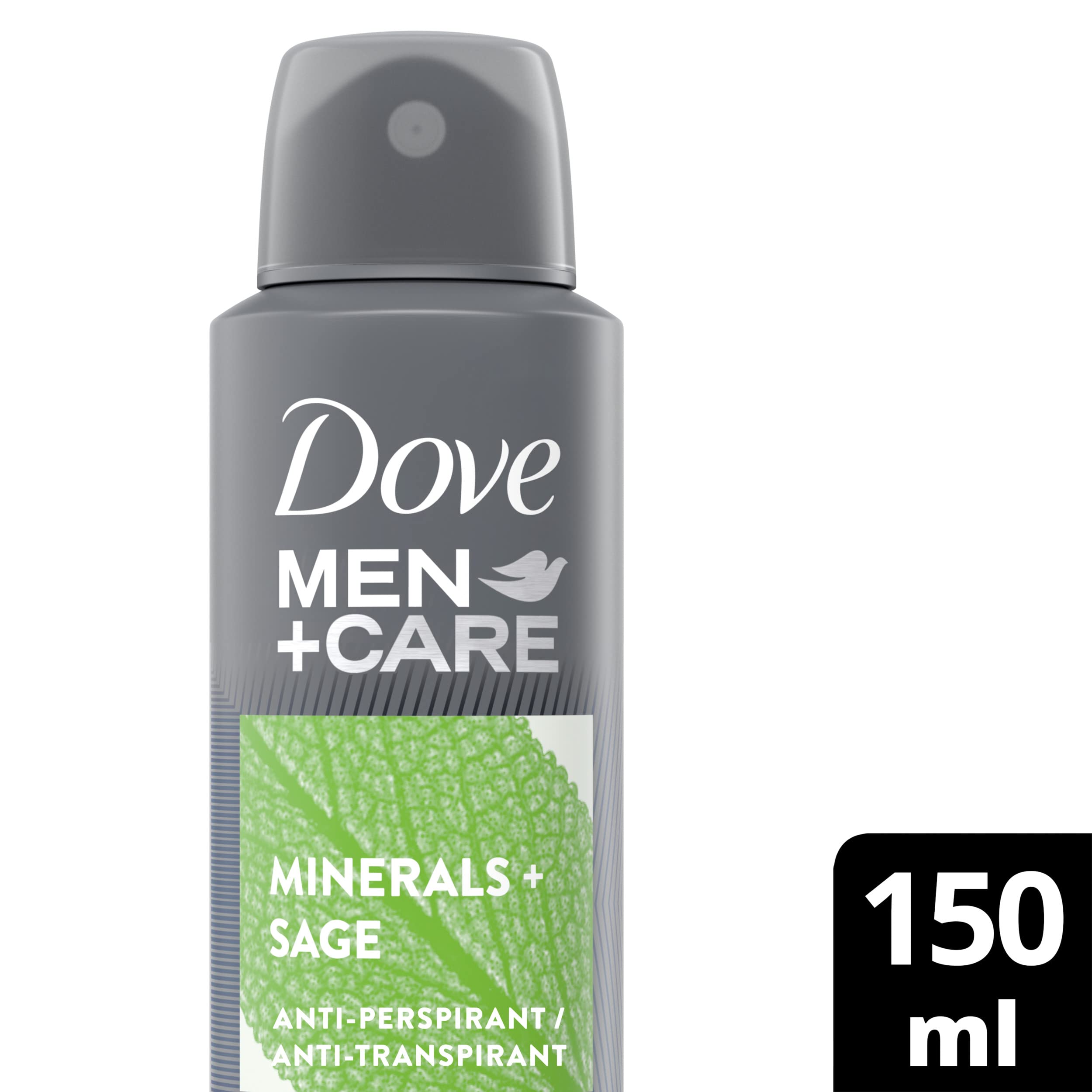 Dove Men+Care Deospray Talc Feel, mit 1/4 Feuchtigkeitscreme, Deodorant für Herren, Antitranspirant, alkoholfrei, hilft Reizungen zu reduzieren, bis zu 48 Stunden Schutz, 6 x 150 ml
