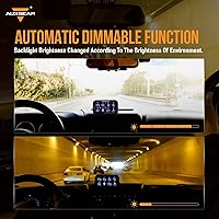 Vista 5 de Auxbeam Panel de Interruptores de 8 Posiciones BB80 Sistema de Relé de Control de Circuito Universal Panel de Control de Interruptor LED Regulable