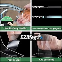 Vista 5 de EZlifego Cinta de Doble Cara Resistente, Cinta Adhesiva de Doble Cara Nano, Cinta de Montaje Transparente Tiras Adhesivas para Colgar Imágenes