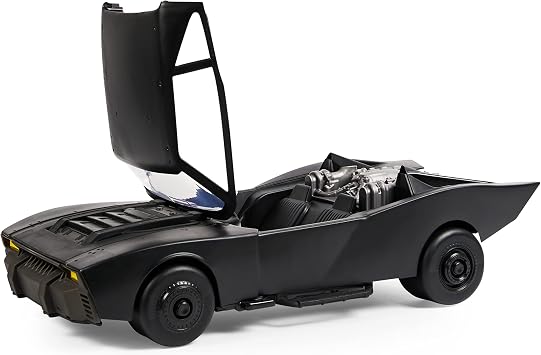 DC Comics, Batman Batmobile with 30-cm Batman Figure, The Batman Movie Collectible, Kids’ Toys for Boys and Girls Aged 4 and up