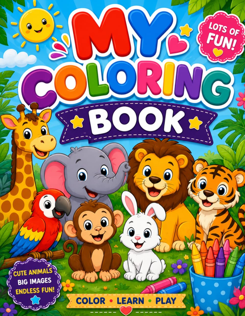 colour book: kids colouring book