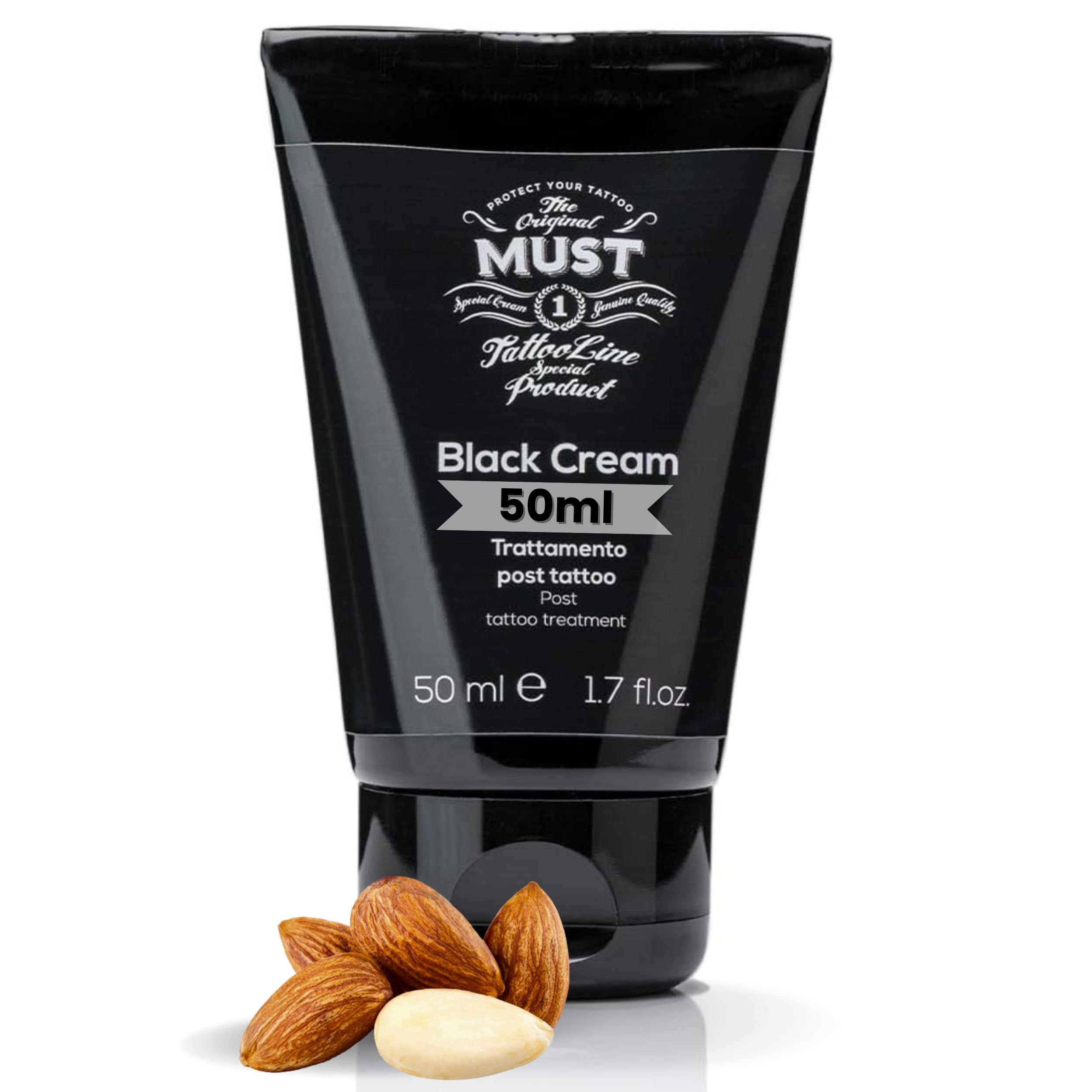  **MUST Black Crema Per Tatuaggi Cure e Ricura Non Macchia 50 ml**
| **MUST Black Crema Per Tatuaggi Rilievo e Softness 