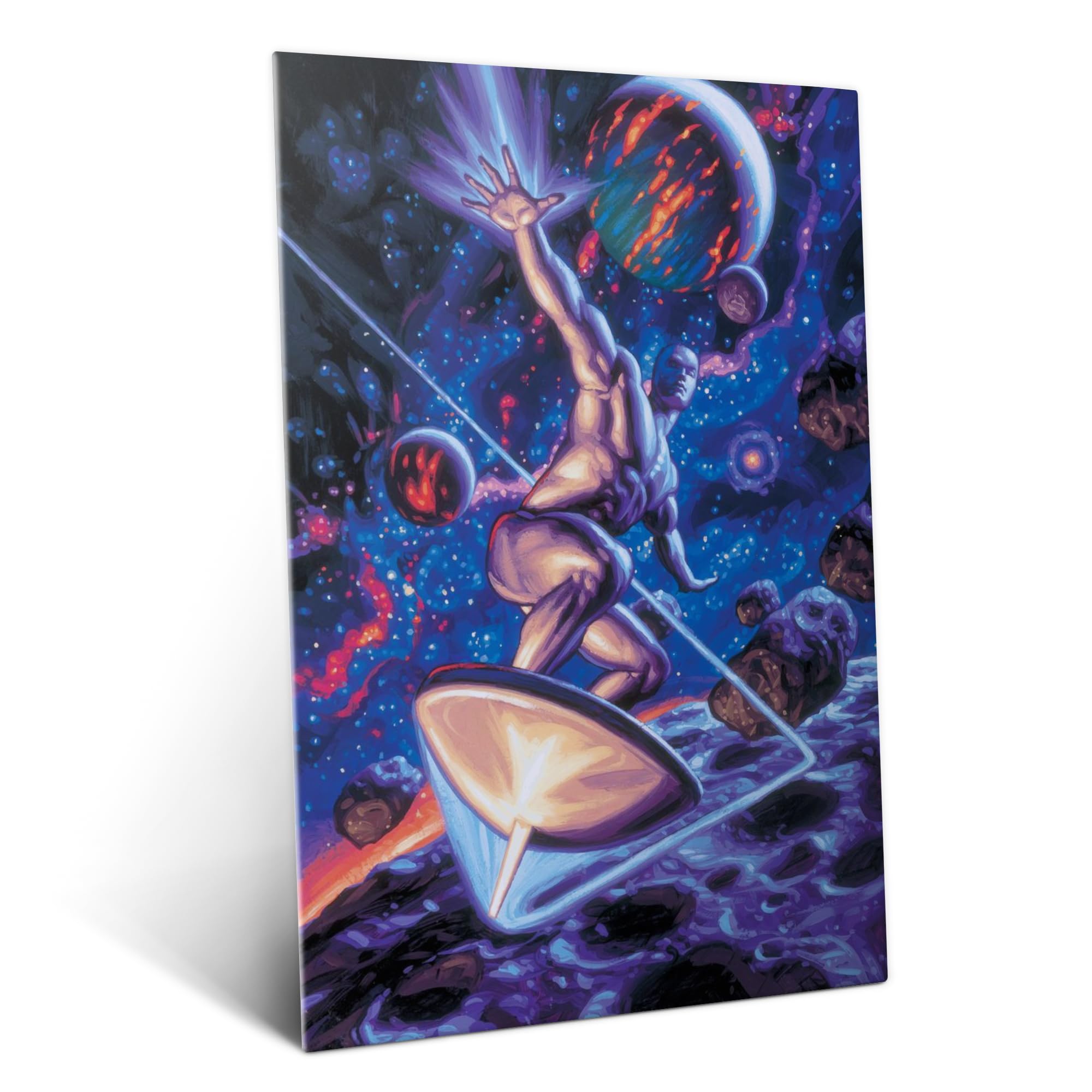 Displate Metall poster Marvel Silver Surfer Exploring the Universe Größe L