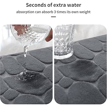 Amazon.com: YIHOUSE Bathroom Mat Rug, Memory Foam Bath Mat