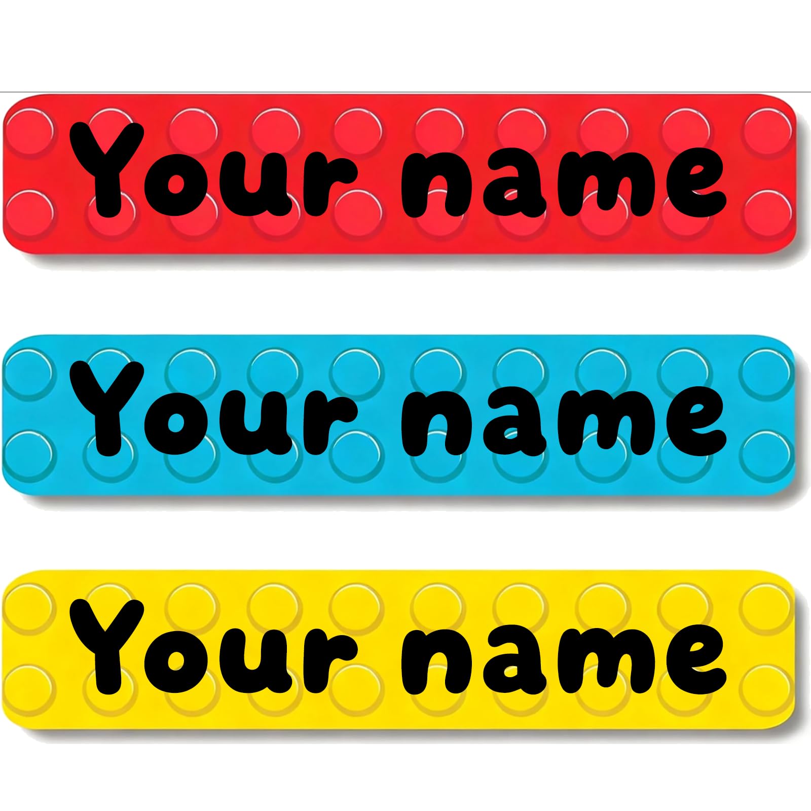 Personalized Waterproof Name Stickers for Kids, Washable Clothing Labels, Durable Name Tags for School, Kindergarten, Lunch Boxes, Books, Toys – Ideal Back to School（Raised Circle）