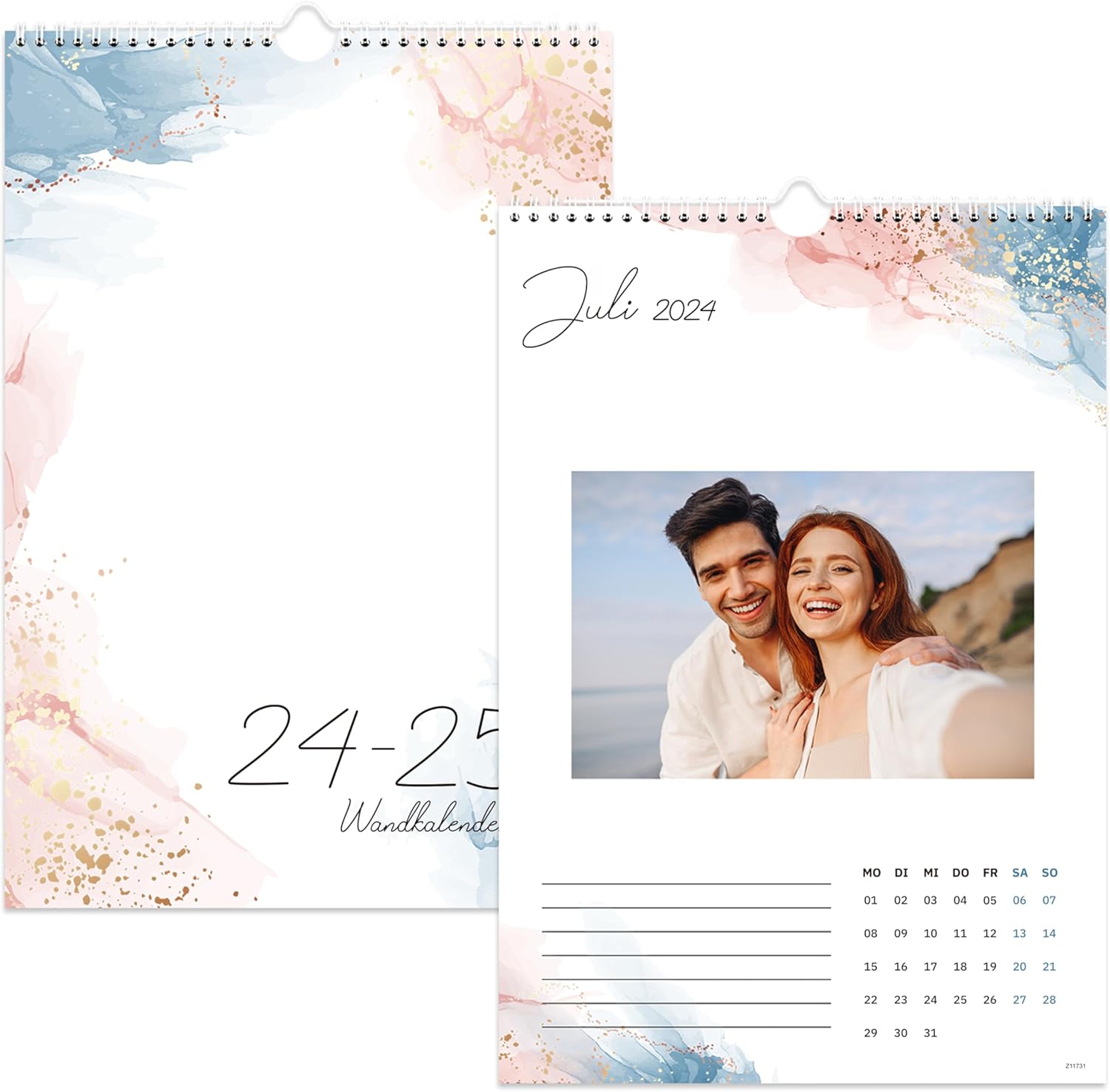 Calendario Perpetuo Fai Da Te Da Disegnare - Formato A4, 12 Mesi | Personalizzabile Con Foto E Ricordi - Foto 1