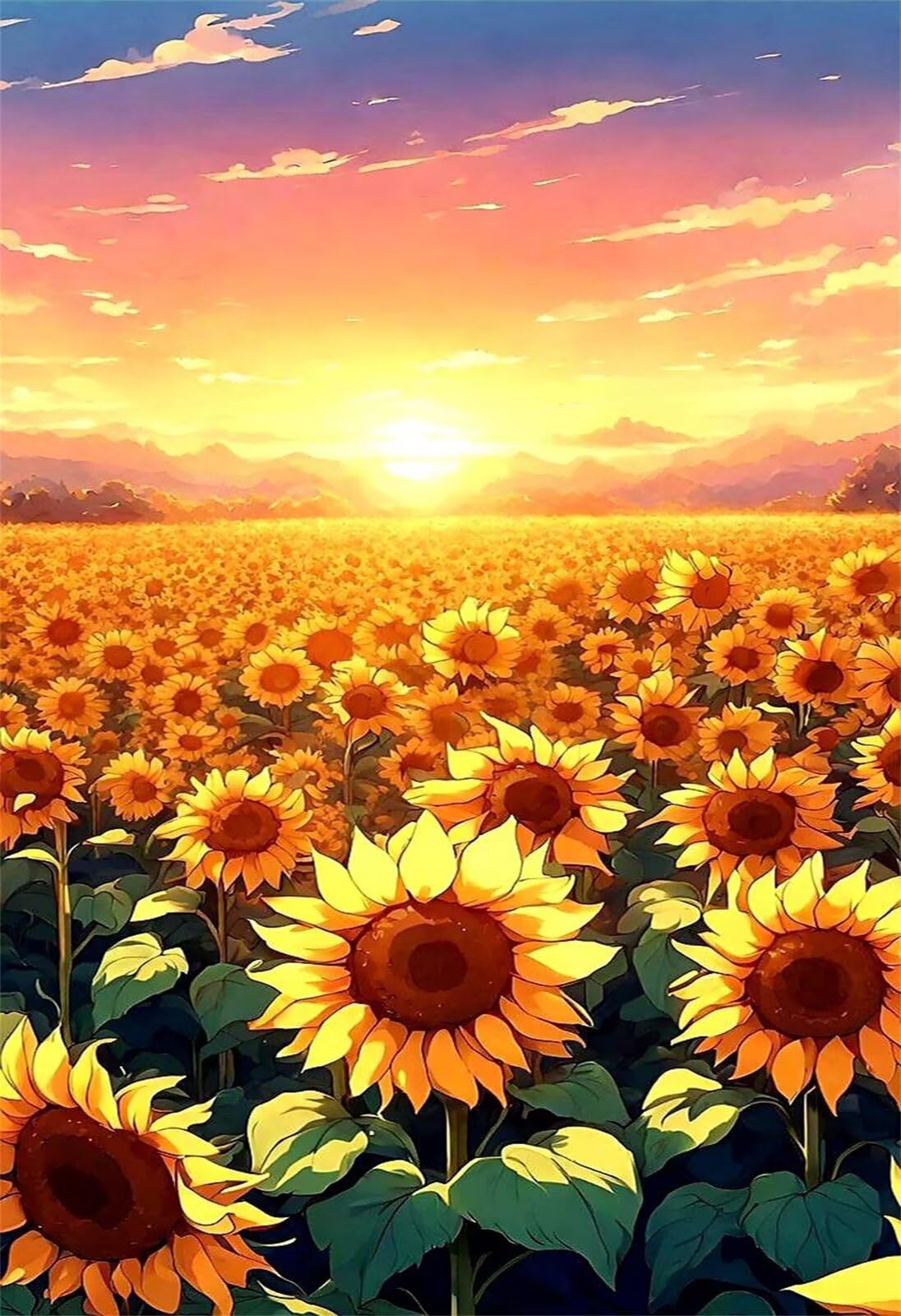 Puzzle 2000 Pezzi Girasole All'Alba Puzzle Classici, Giochi Rilassamento e Intelligence, Puzzles Impossible, Idea Regalo Uomo e Donna