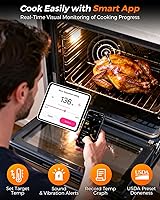Vista 4 de 2025 AI Termómetro de Carne Inalámbrico, Termómetro de Carne Inteligente Bluetooth Digital, ±0.5°F de Alta Precisión, Sonda de Temperatura