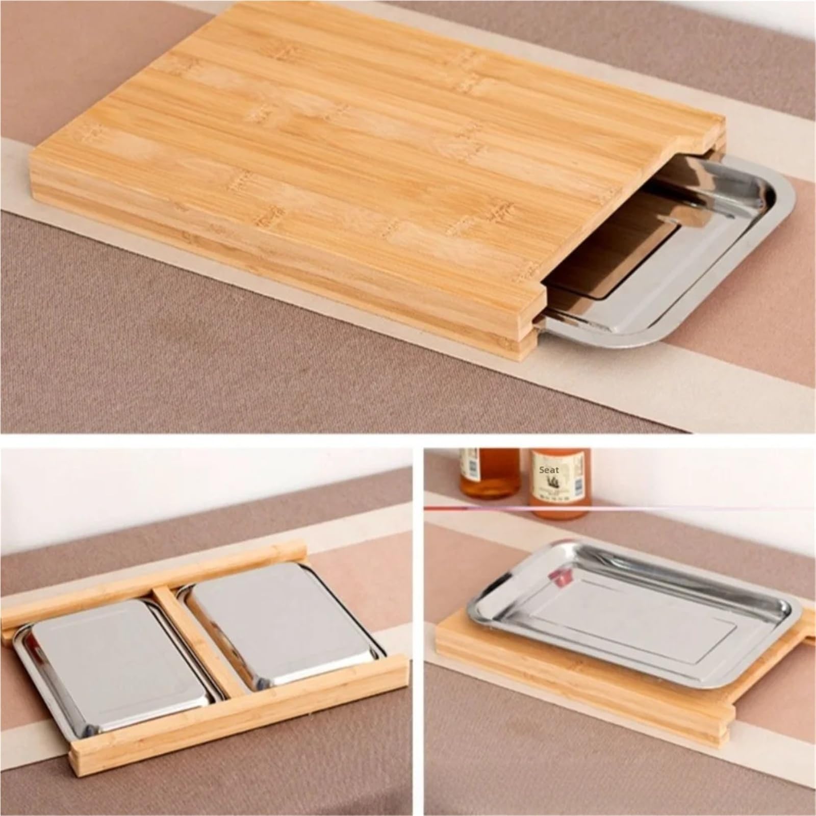 Tagliere in Legno con Cassetti for Pane al Formaggio