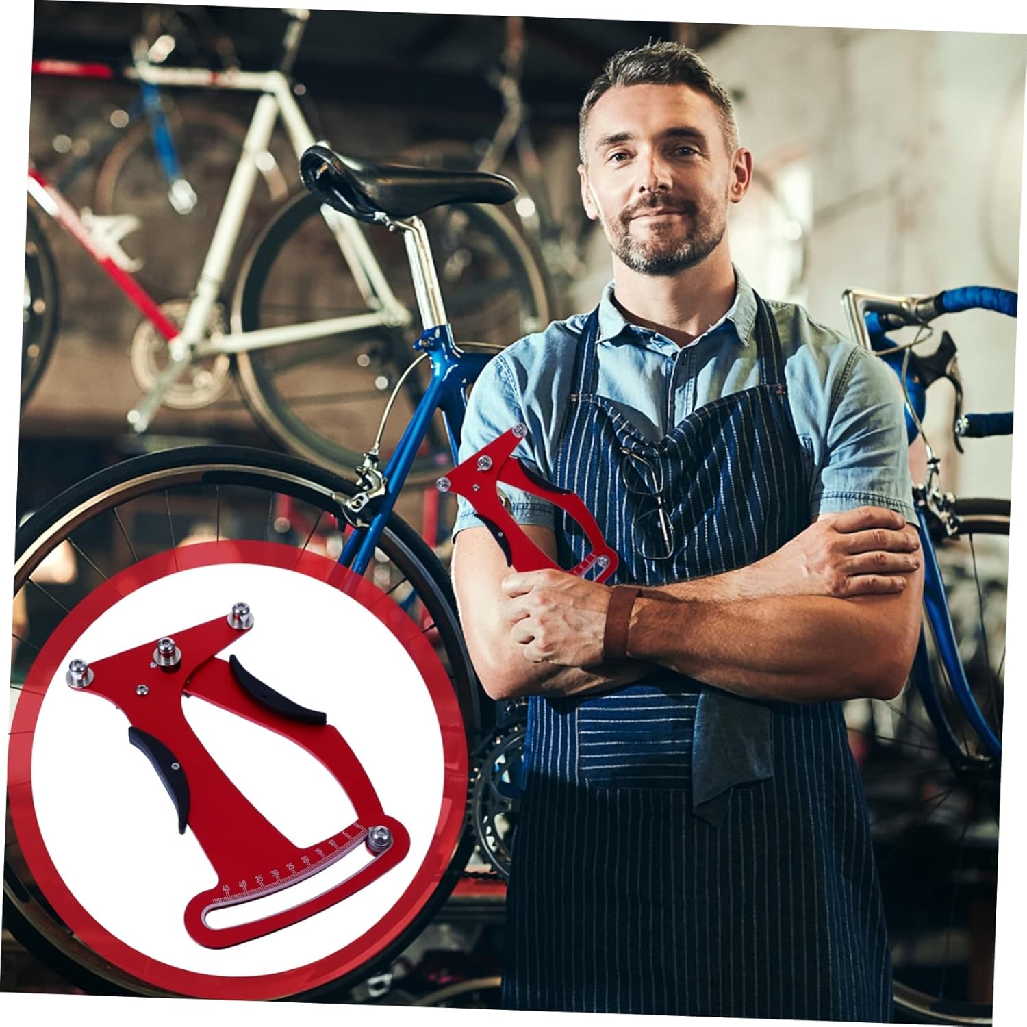 Tension Adjustment Tool for Bike Wheels Accurate Wheel Measuring Durable Bicycle Tensiometer for Spokes Suitable for Mechanics Bicycle Assembly