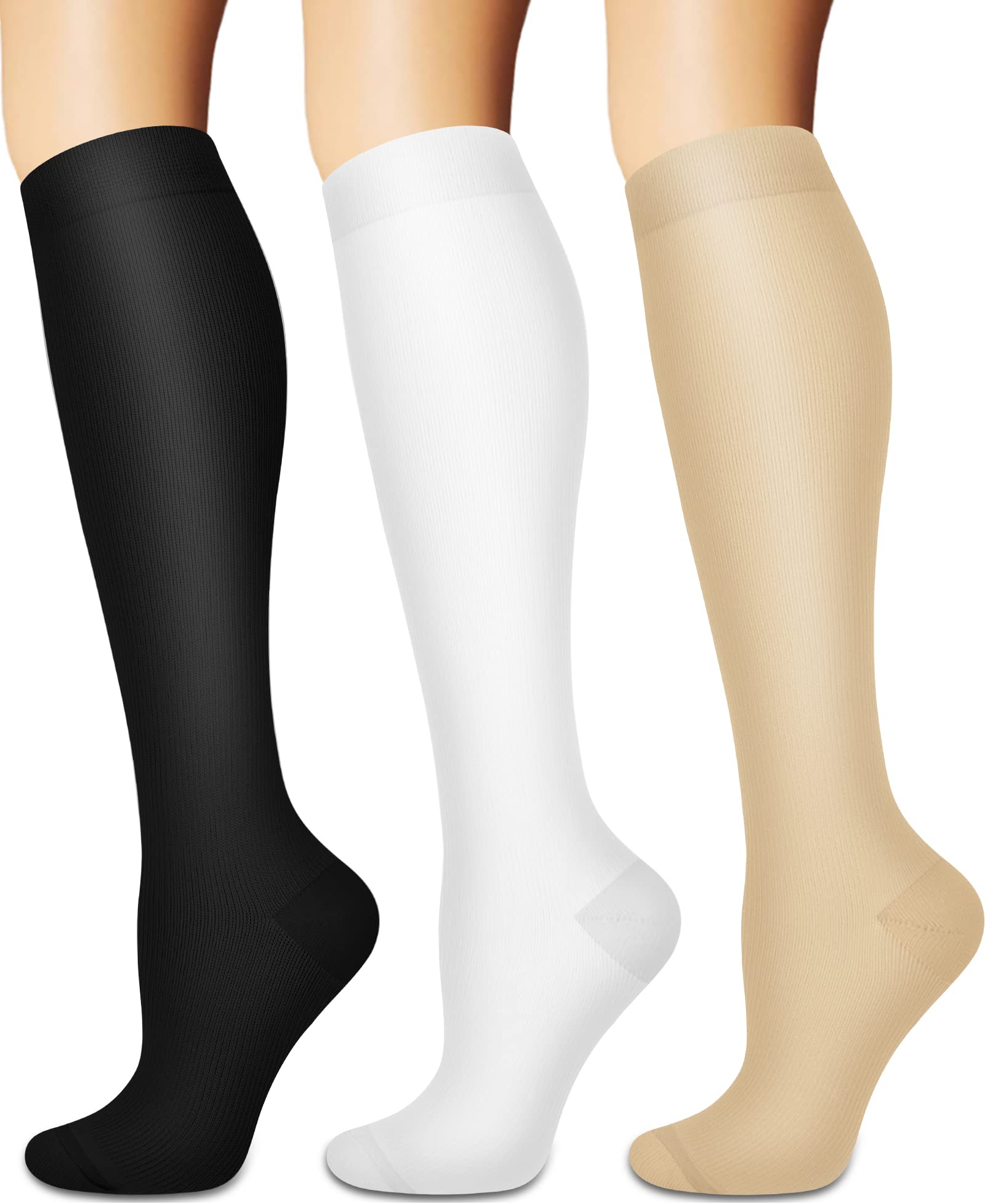 Sooverki Compression Socks for Women and Men Circulation (3/4 Pairs) is Best Support for Running Athletic Cycling Hiking