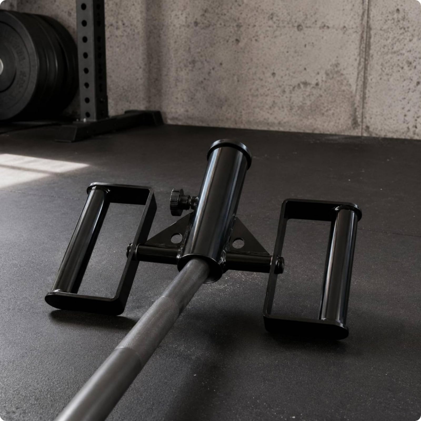 Harilla Mango de Entrenamiento Fitness Accesorio de Barra Empuñadura de Gimnasio Asa para Diseño con Agarre Rectangular Control de Movimiento Cuerpo de Acero
