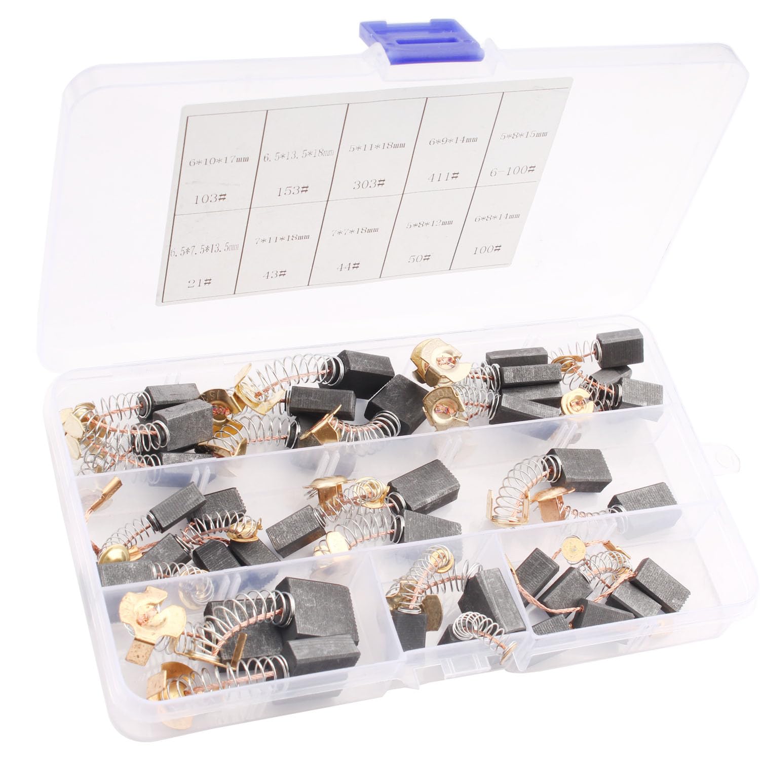 Vhbw 2x Balai En Charbon, Charbon Moteur, Charbon Abrasif 6,5mm X 8mm X 16mm Pour Outil Electrique Bosch Gws 7 125 Numero Dappareil 3601c88 042 A 106 12663045