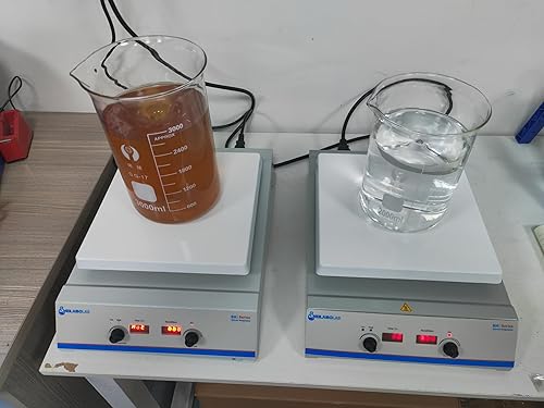 Miniatura 6 de 6inch Magnetic Stir Plate Magnetic Stirrer Hotplate 300 with LED Display, Adjustable Speed&Time 150-1600RPM Mixer, Temp Probe Sensor Included (6inch