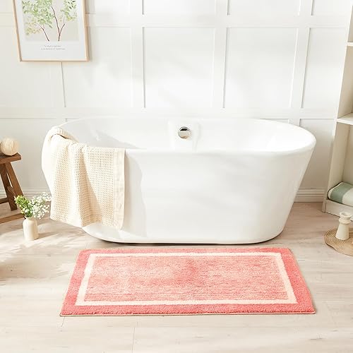 Miniatura 3 de CozeCube - Tapetes de baño antideslizantes, afelpados, peludos, esponjosos, lavables, microfibra extrasuave y absorbente, navideño, para pasillo y