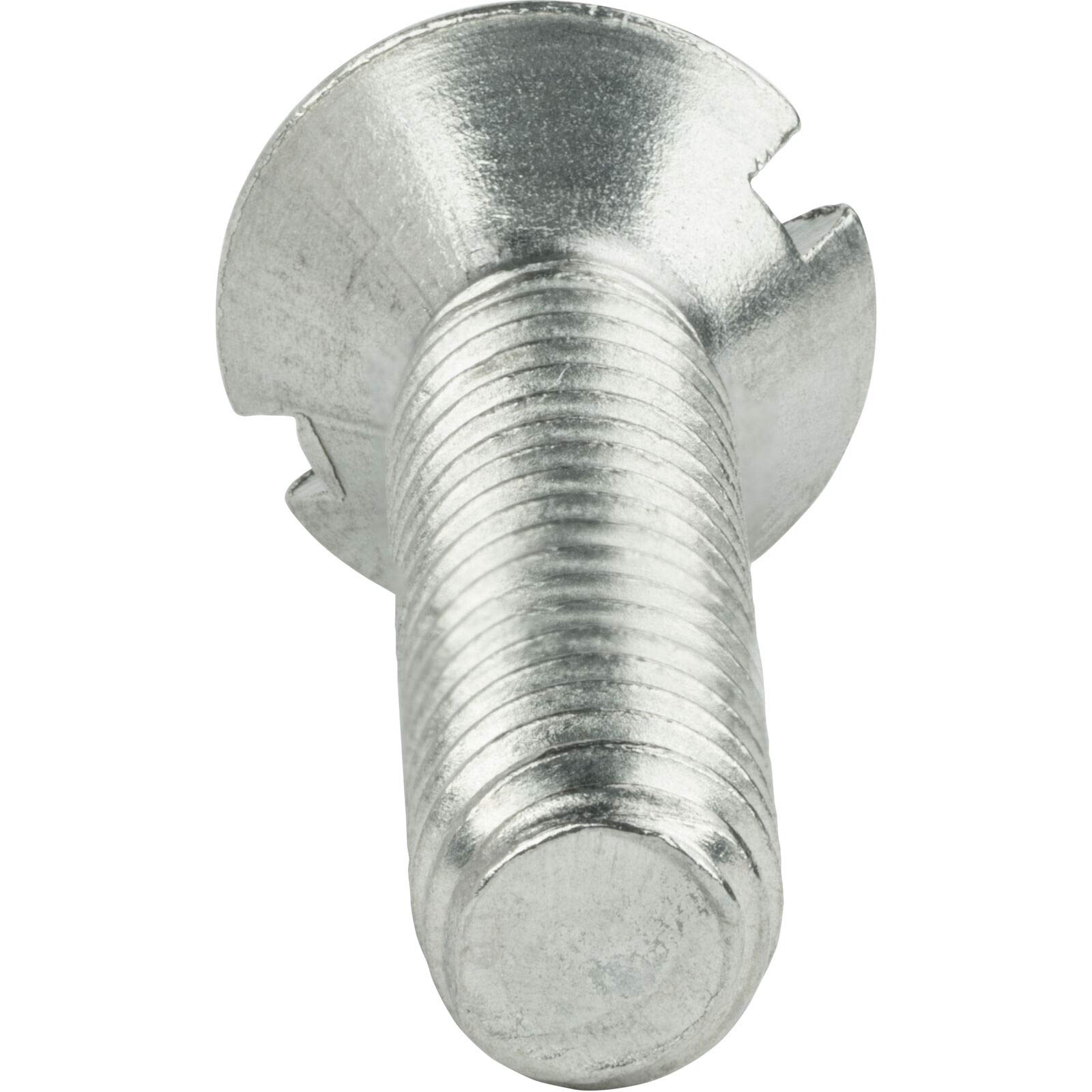 Tornillos De Máquina De Cabeza Ovalada Ranurada De 4-40 X 1