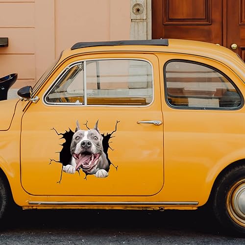 Miniatura 3 de CUSHYSTORE Staffordshire Bull Terrier - Calcomanías para automóvil, calcomanía para ventana de perro, calcomanía divertida para amantes de los