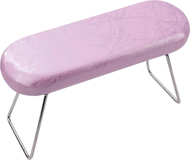 Nail Arm Rest Soft Pink Manicure Hand Pillow Professional Table Desk Station Microfiber Leather for Salon Home Use Nail Technician Beginner