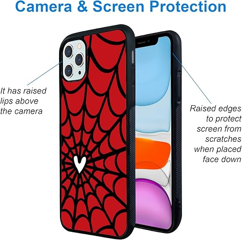 Vista 238 de Funda de teléfono de anime para iPhone 13/14 con diseño de telarañas de moda araña 2