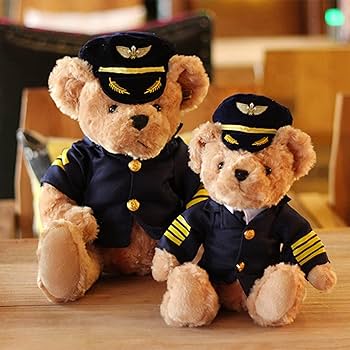 パイロット熊人形１個　（写真はペアで写っていますが） パイロット熊人形1個（写真はペアで写っていますが）