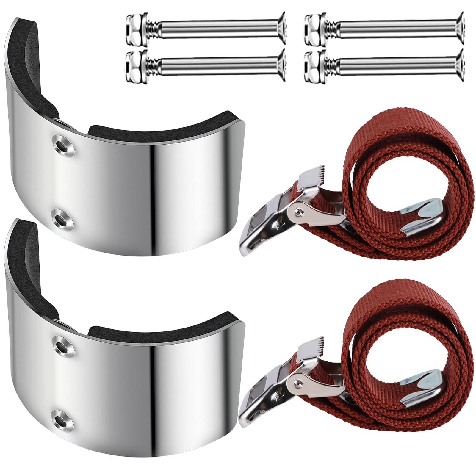 Fentency Multicolor 2Pcs Stilts Dry Wall Replacement Part Aluminum Alloy Curved Plate Stilt Bend Plates For Home Improvement Plastering Stilt Leg Comfort Plate