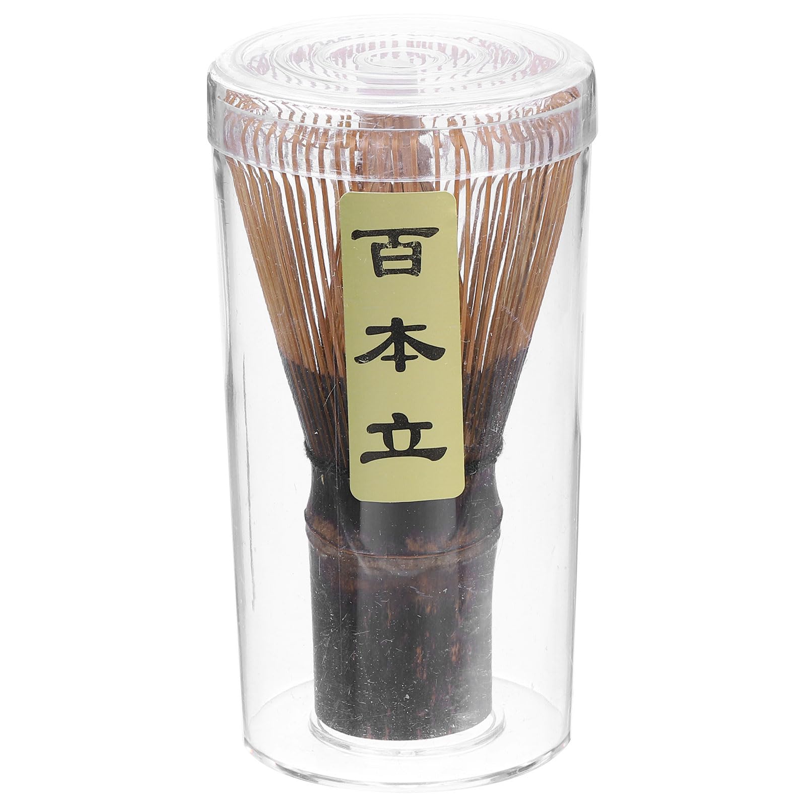 HARFINGTON Matcha Green Tea Whisk 100 Prongs Japanese Bamboo Whisk Chasen Preparing Matcha Powder Brush Tool Tea Traditional Scoop, Purple Yellow
