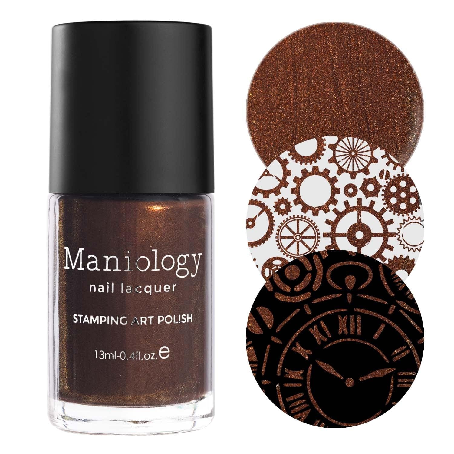Maniology Woodland Whispers Stamping Polish Collection (Gaslamp (B480), Clockwork (B481), Kraken (B482))
