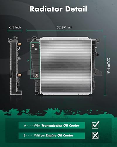Miniatura 786 de SCITOO Reemplazo completo de radiador de aluminio para 2000 2001 2002 2003 2004 para Toyota Avalon Sedan 3L 2325 Radiador de plástico