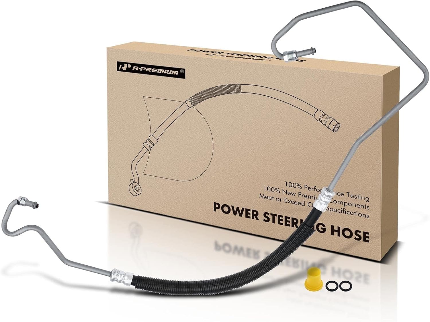 A-Premium Power Steering Pressure Hose Line Assembly Compatible with Chevrolet Express 1500 2500 3500 GMC Savana 1500 2500 3500 2003-2004