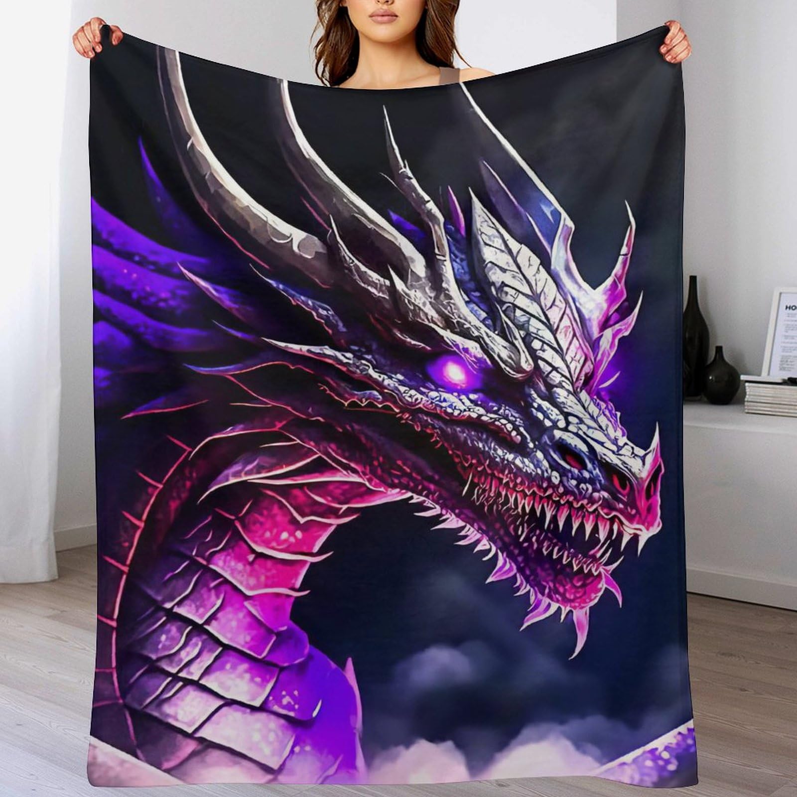 Couverture dragon haut de gamme en flanelle douce : confort thermique et design