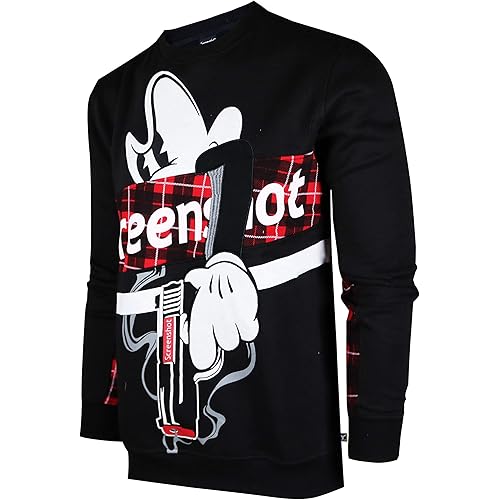 SCREENSHOT CREWNECK test Mens Urban Hip Hop Premium Fleece - Pullover Activewear Street Fashion Crew Neack Sweatshirt