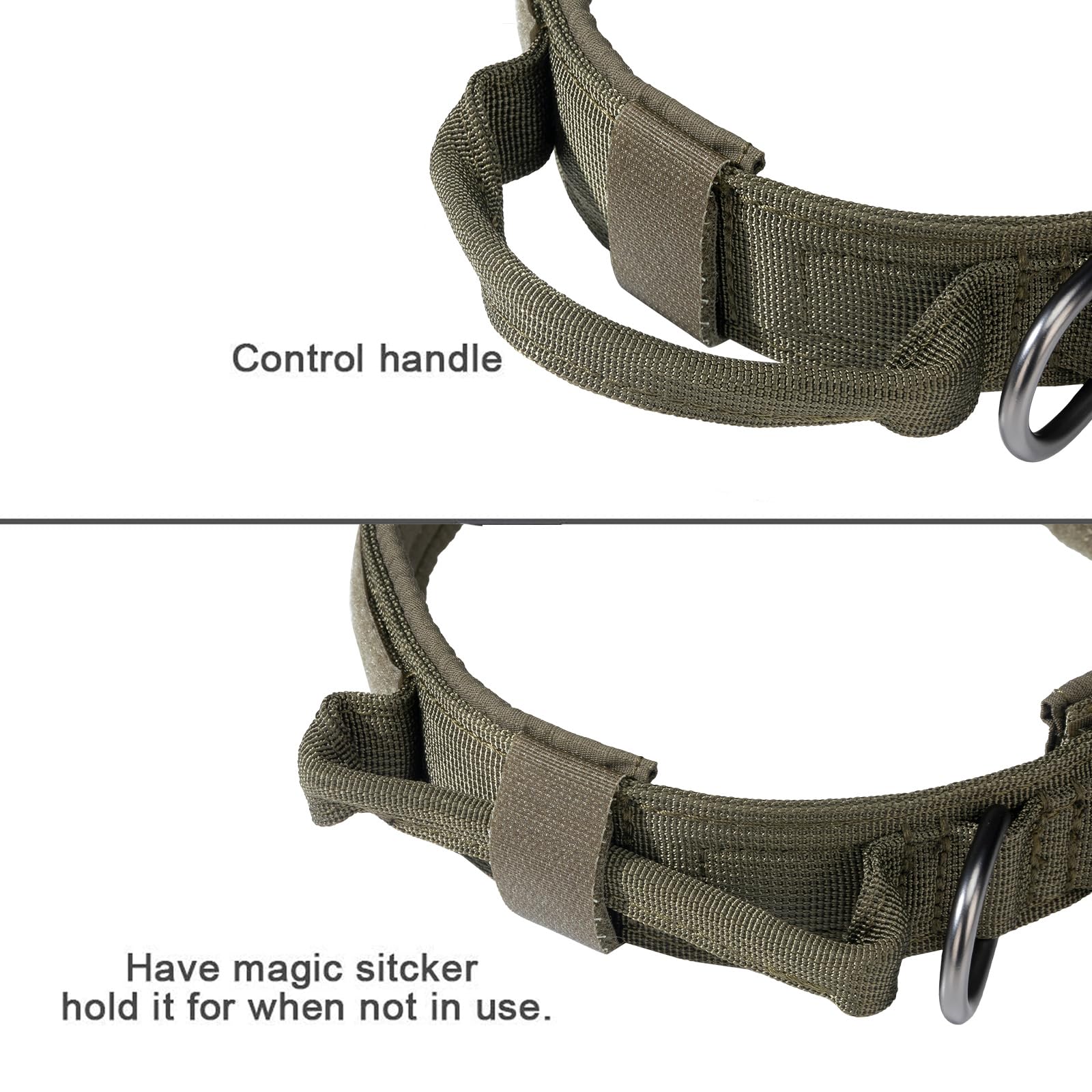 EXCELLENT ELITE SPANKER Militär-Hundehalsband – Mit D-Ring, Verstellbar, Für Große Hunde