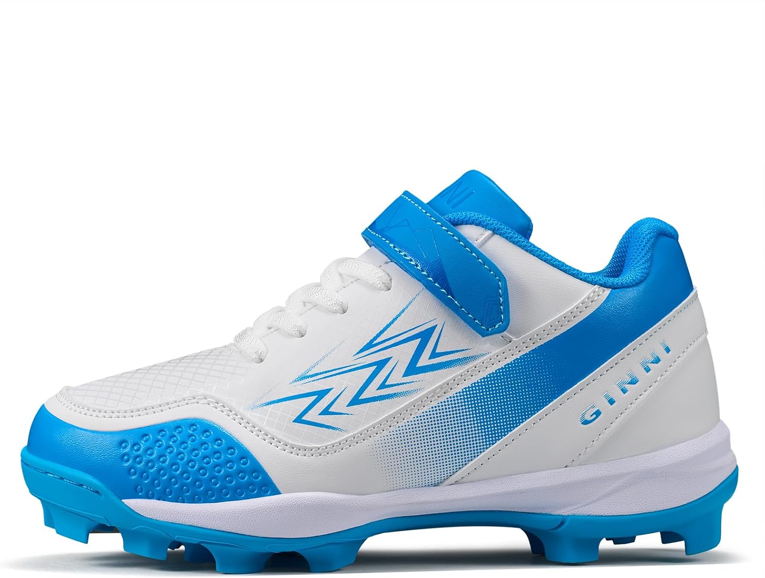 GINNI Boys Girls Low-Top Baseball Softball Cleats Kids Light Athletic Shoes