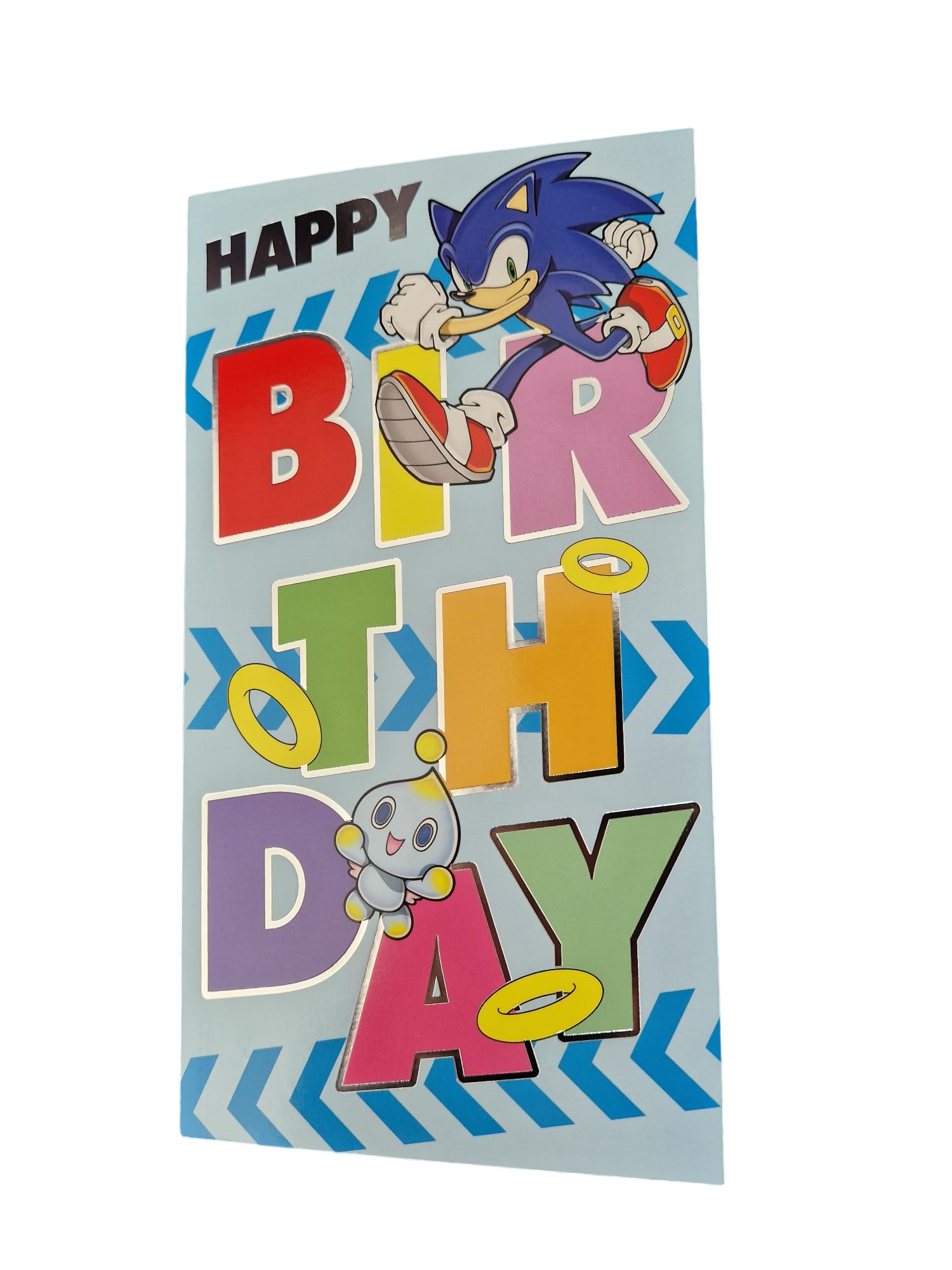 SONIC HEDGEHOG OFFICIAL OPEN BIRTHDAY CARD.