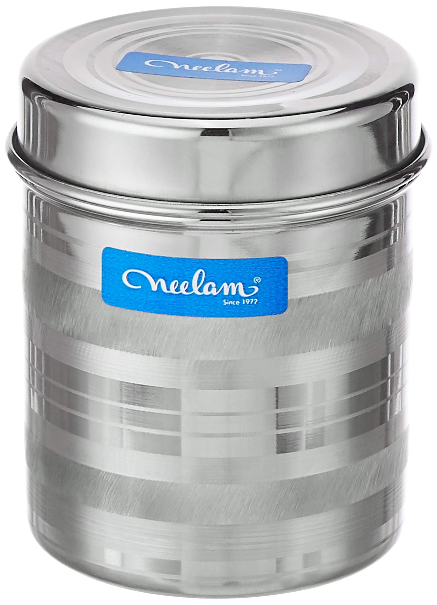 Neelam Stainless Steel 22 Gauge Daimond Deep Dabba Utility