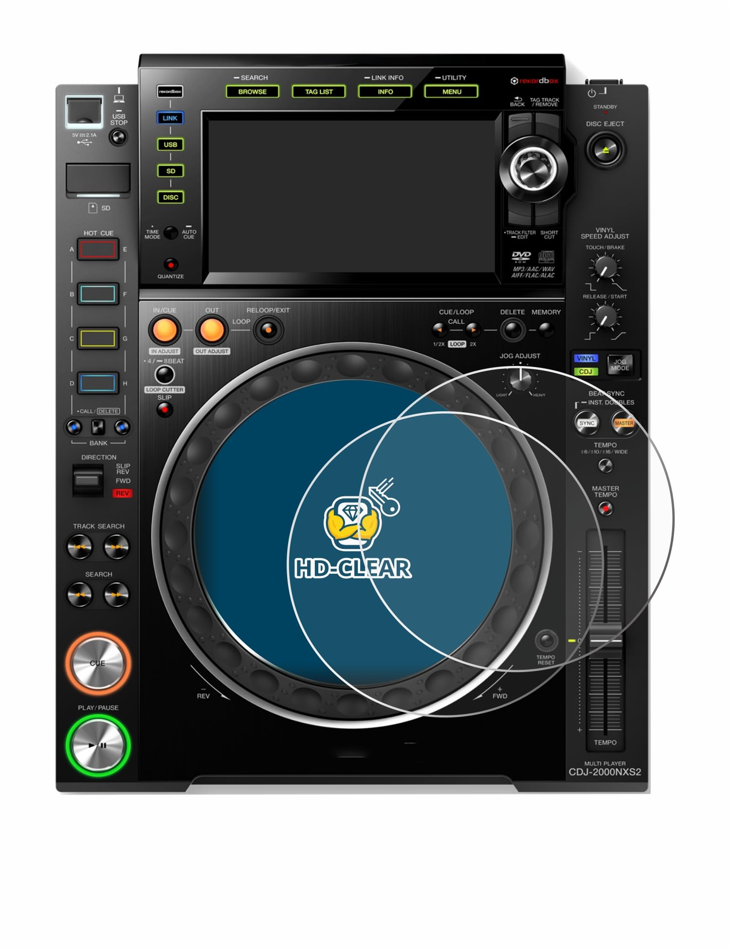 Protection Écran Verre Brotect Pour Pioneer XDJ-RX3 - 9H Anti-Rayures Et Anti-Empreintes | Ultra-Fin