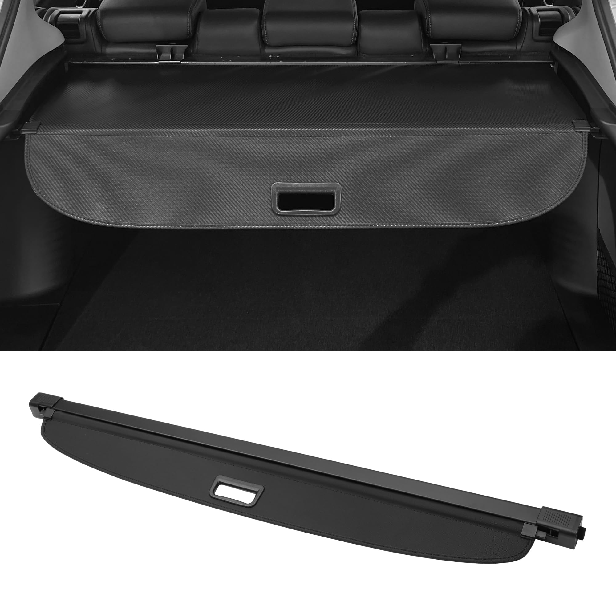 Motoforti Cubierta De Carga Retráctil Para Maletero Para Mercedes-Benz Ml-Class 2006-2011 Estante De Equipaje De Maletero Trasero Protector De Seguridad De Sombra Lienzo Negro Brillante
