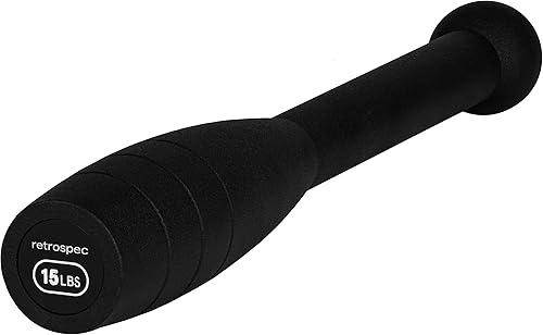 Miniatura 9 de Retrospec Steel Club SC-5 libras para hombres y mujeres, entrenamiento de fuerza y entrenamientos de cuerpo completo