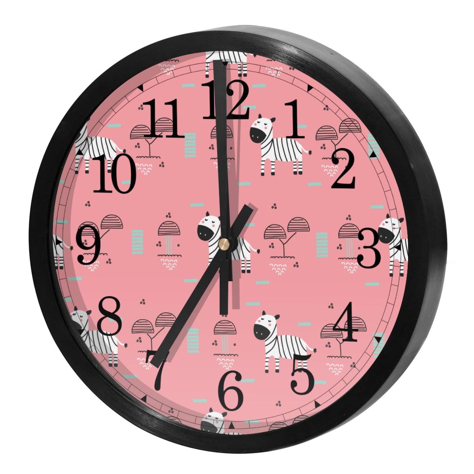 Horloge murale sans tic-tac fonctionnant avec piles