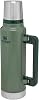 Stanley Classic Legendary Thermos Bottle 1.4 L Keeps Hot or Cold for 40 Hours Stainless Steel Thermos Flask BPA-Free Dishwasher Safe Hammertone Green