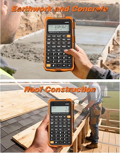 Miniatura 6 de Calculadora de construcción con tableta de escritura Industrial & Scientific ROATEE Engineering Calculadora para contratista, calculadoras de