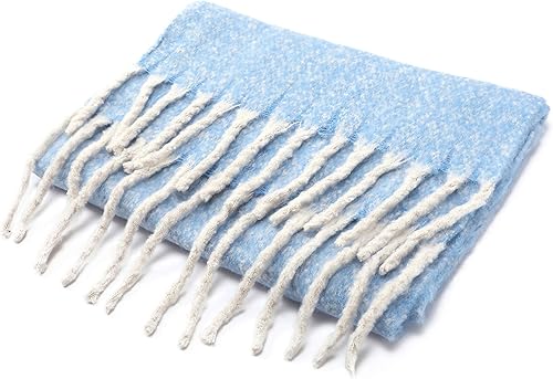 Miniatura 5 de BASICO MaxiI - Bufanda de invierno para mujer, con borlas, manta, bufanda, envolturas y chales