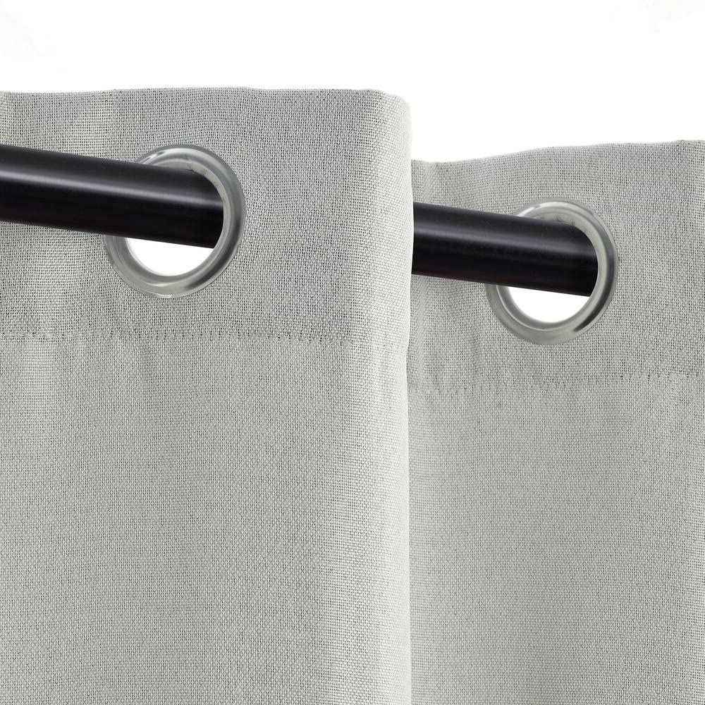 Classic Modern Grayish Color Blackout Curtains No Light 52